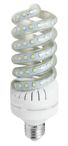 หลอดไฟ LED ประหยัดพลังงานสำหรับแสงสว่างภายในอาคาร 110V AC แสงวอร์มไวท์/โคลด์ไวท์ รูปทรงเกลียว ขั้ว B22/E27 - Product Image 2