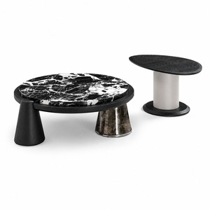 <span class=keywords><strong>Table</strong></span> basse ronde Evelyn en marbre italien, style minimaliste et sophistiqué, choix de l'<span class=keywords><strong>artiste</strong></span> moderne, idéale pour les petits salons - Product Image 6