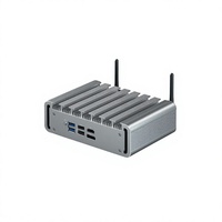 Sharerdp New MH Intel I5 Generasi ke-10 10210U Grafis HD USB3.0 RS232 VESA Mount Komputer Industri Tanpa Kipas Mini PC Garansi 3 Tahun