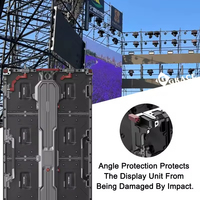 Écran LED matriciel Igracelite pour extérieur, P3.91, 500x1000mm, système de mur vidéo LED à entretien frontal, affichage en cascade