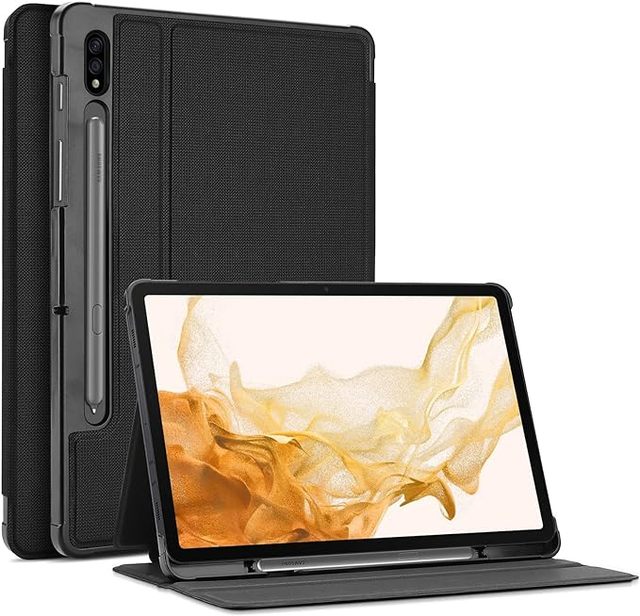 S Pen Holder Smart Cover Case for Samsung Galaxy Tab S7 FE 5G 2021/S8 Plus 2022/S7 Plus 2020 12.4 Inch for 12.4"  Galaxy Tablet