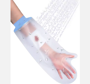 Couverture en fonte de silicone de bras long personnalisé protecteur imperméable de bandage de main avec l'ozone désinfectant la fonction de douche - Product Image 2
