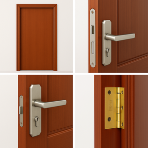 <span class=keywords><strong>Puertas</strong></span> Cortafuego Internas Certificadas CE/ Certificación 60/90/120min Protección Moderna Acústica Decorativa para Hoteles - Product Image 4