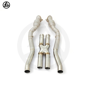 CSZ bajante para <span class=keywords><strong>Ferrari</strong></span> F12/<span class=keywords><strong>FF</strong></span>/812 V12 alto flujo Sport CAT bajantes escape x-pipe - Product Image 2