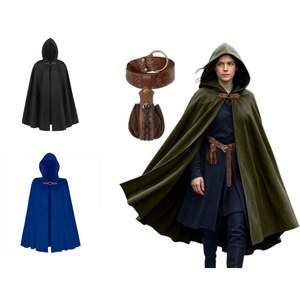 Túnica Larga de <span class=keywords><strong>Pirata</strong></span> para Hombre, Capa con Capucha, Traje Oversize, Ropa para TV, Cine, Halloween, Disfraces, Fiesta, Baile, AL089-W - Product Image 1