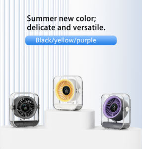 Nuevo Ventilador de Escritorio 2026, Ventilador USB Recargable con Pantalla Digital, Ventilador Portátil, Venta al Por Mayor del Fabricante, Ventilador para Exteriores - Product Image 2