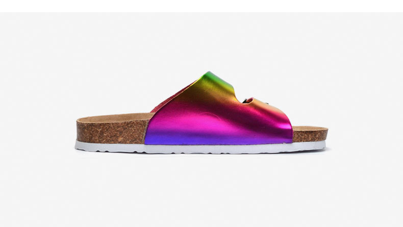 Fashion Ladies Sole Cork Slippers Women Beach Slides Shoes Summer Casual Sandals Slipper