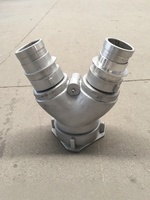 JMFIRE FJ100/FJ125/FJ150 Kolektor Air Sambung Cepat Fleksibel dari Paduan Aluminium untuk Truk Pemadam Kebakaran, Perangkat Pemadam Kebakaran, Ukuran Dapat Disesuaikan