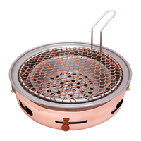 Pinnovo Barbecue en acier inoxydable Grill sans fumée Four portable coréen Charbon de bois commercial Grill coréen rond pour restaurant