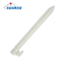 56713 # chevilles de tente en plastique blanc écologique multi-tailles piquets de tente de camping biodégradables pour les activités de plein air