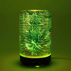 Difusor de Aroma 3D Lumina, Humidificador de 0.5L con Pantalla de Vidrio, Luz Nocturna LED para Uso Doméstico y Comercial - Product Image 1