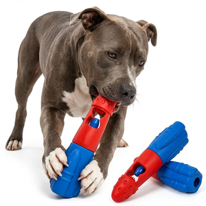Jouet à mâcher pour chien en nylon écologique durable Rocket Bully Stick Holder pour chiens de taille moyenne à <span class=keywords><strong>grande</strong></span>, pour le nettoyage des dents - Product Image 1