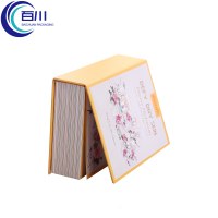 Caja de Regalo Personalizada con Forma de Libro, Impresión de Logotipo y Patrón, con Bandeja Interior para Productos de Maquillaje o Cuidado de la Piel