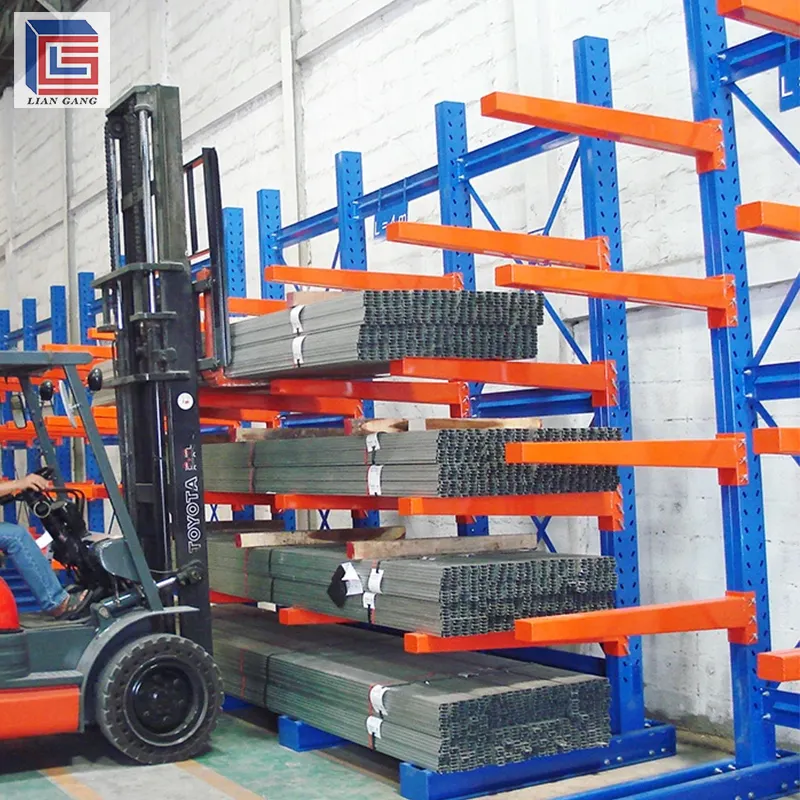 Op Maat Gemaakte Zware Opslag Rack Cantilever Pallet Rekken Metalen Plank Rekken