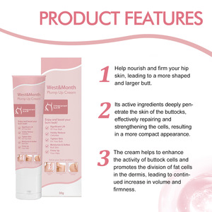 Crème de massage <span class=keywords><strong>pour</strong></span> l'amélioration naturelle des fesses West&Month, nourrissante, raffermissante, repulpante, augmentant la taille des fesses, crème <span class=keywords><strong>pour</strong></span> lifter les hanches - Product Image 3