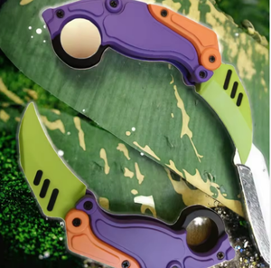 متعة في الهواء الطلق سكين صغيرة قابلة للطي مع 3D مطبوعة الجاذبية مخلب EDC الجزر fidgot للأولاد - Product Image 3