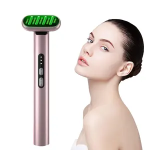 Seven-color New 4-in-1 Skincare Wand EMS Facial Wand Eye Beauty Massager Device Red Light Therapy Wand