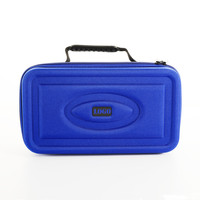 Étui de transport rigide en EVA noir, grande capacité, antichoc, portable, pour outils, avec fermeture éclair, pochette, sac, boîte