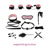 Lot de 10 produits érotiques en gros : pinces à tétons, bâillon, fouet, corde, jouets sexuels BDSM en cuir pour couples