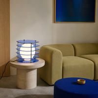 Lampe de table d'hôtel en acrylique géométrique, veilleuse de chevet pour bar et salon