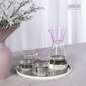 Merlin Living Pink Farbige Hydro po nische Glasvase Set Klarer Zylinder <span class=keywords><strong>Terrarium</strong></span> & Knospe Blumenvase Farbige Kristall vasen - Product Image 2