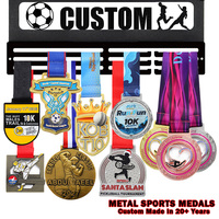 Médailles Personnalisées en Alliage de Zinc Gravées en 3D Effet Argent Vieilli pour la Course à Pied, Médailles de Finisseur Sportives en Métal pour Marathon et Trail