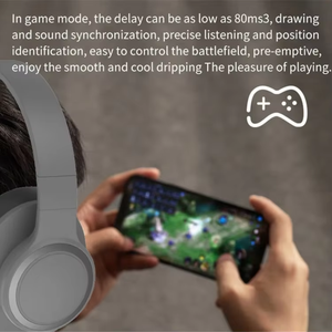 Casque sans fil P2962 à réduction de bruit active (ANC) à faible latence, étanche IPX5, idéal pour le sport et les voyages, avec microphone – Vente directe usine - Product Image 4