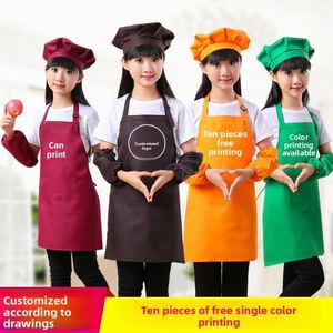 Conjunto de Gorro y Delantal de Cocina para Niñas, Ajustable, Colorido, Talla Infantil, Diseño Lindo - Product Image 2