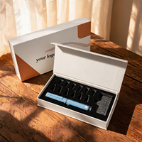 Astuccio Magnetico di Lusso per Applicatori Cosmetici, Scatola Impermeabile da Viaggio, Organizzatore Portatile Vuoto per Penne con Logo