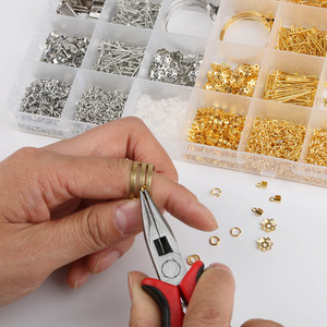 <strong>Earring</strong> Making Supplies DIY Findings <strong>Earring</strong> Making Kit with <strong>Earring</strong> <strong>Hooks</strong>,Jump Rings, Pliers - Product Image 1
