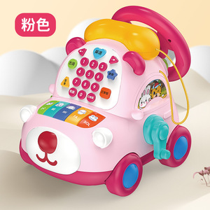 Jouet Téléphone Simulé pour Enfants, Histoire de Marmotte, Musique de Piano Simulé, Téléphone à Tirer, Jouet Éducatif Précoce et Puzzle - Product Image 6