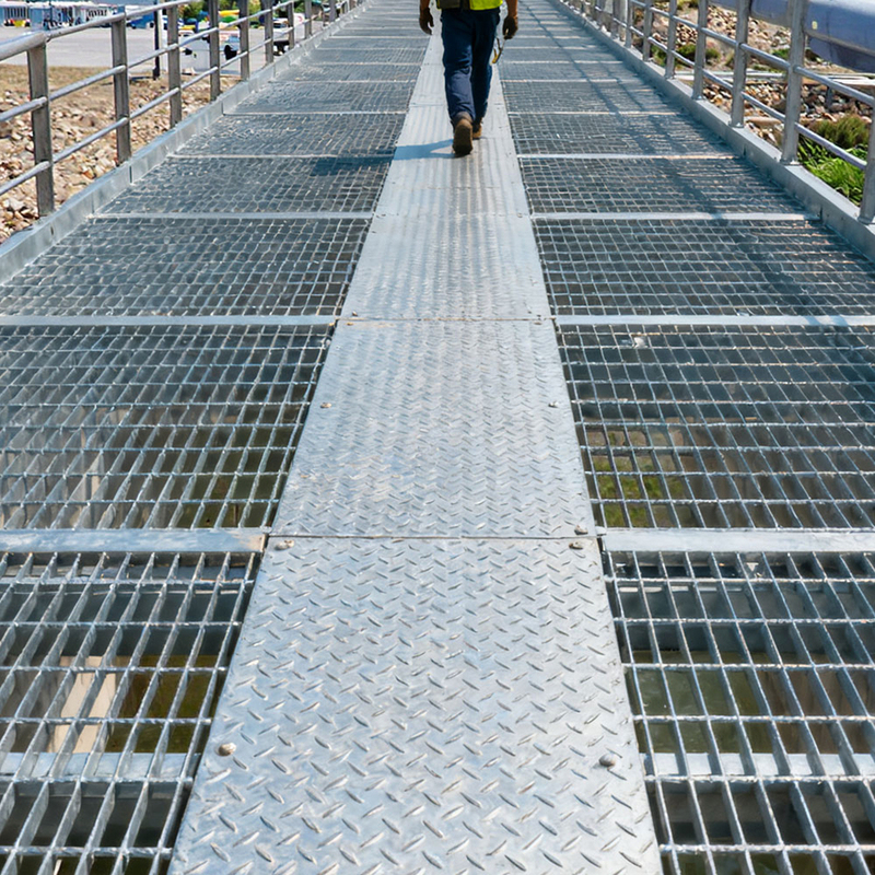 Medium Duty Roof Walkway Steel Bar