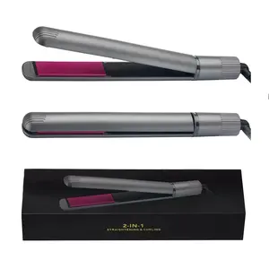 2 in 1 Wholesale Ceramic Hair Straightener Curling Iron Flat Iron