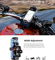 Kewig Fabrik Top-Qualität Wasserdichter Motorrad-Handyhalter Anti-Vibrations-Fahrrad-Motorrad-Lenkerhalterung für Mobiltelefone