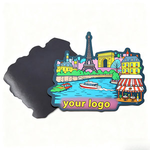 Durable Thin Magnetic Custom Design Advertising Gift With Logo Print Paper <b>Fridge</b> Magnet - Product Image 1