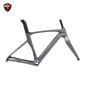 Cuadro de <span class=keywords><strong>Bicicleta</strong></span> de Carretera TWITTER Cyclone de Fibra de Carbono con Freno de Disco y Cableado Interno, Horquilla Delantera de Fibra de Carbono - Product Image 1