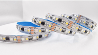 Bande LED adressable RGBWW RGBCCT 5-en-1 WS2811 12V, couleur magique, double blanc, pixel RGB programmable, numérique, WS2811