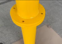 Poteau de sécurité U en acier haute résistance pour machines, avec partie encastrée, pour parking, barrière de protection pour machines