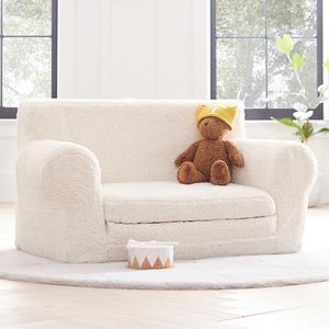 Kid's Plush <b>Sofa</b> Chair With Armrests Soft Fabric Seat For 2 To 4 Years Old Children Indoor Use - Product Image 2