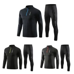 Biểu Tượng Tùy Chỉnh Nhanh Chóng Khô Nửa Dây Kéo Đào Tạo Tracksuits Cho Nam Giới