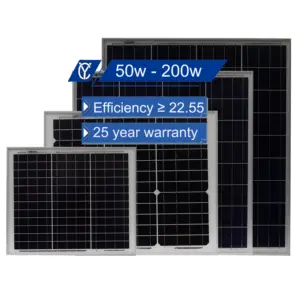 لوحة طاقة شمسية بقدرة 50 وات 60 وات 80 وات 90 وات 100 وات بسعر رخيص من الصين
