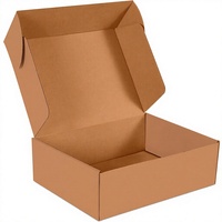 Caja de Cartón Kraft Marrón con Logotipo Personalizado, Caja de Envío Plegable Corrugada Tipo Avión, Caja de Regalo para Embalaje de Comercio Electrónico