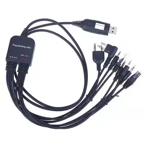 BF 워키토키 2 칩 8-in-1 USB 프로그래밍 케이블 Baofeng 워키토키 용 프로그래밍 케이블