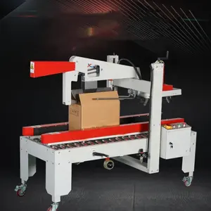 small automatique coupe erector corrugated carton egg box cartoner strapping moulding folding and forming machine