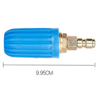 Buse rotative automatique de nettoyeur haute pression de couleur bleue Orifice d'embouts rotatifs 2.5/3.0/3.5/2900 PSI avec connexion rapide 1/4 pour le lavage de voiture