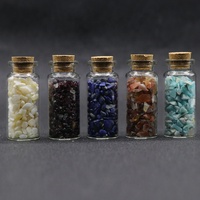 Jade Cristal Agate Gravier Sculpté Écologique Souhait Bouteille Dérive Bouteille Feng Shui Pierre Démagnétisation Irrégulière Douze