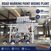 Machine professionnelle de fabrication de peinture routière, usine de production automatisée avec cellule de pesage et silo, 8 à 12 TPH, certifiée CE ISO