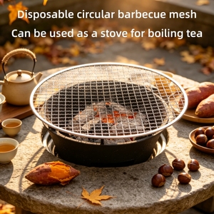 Ensemble de 5 grilles de barbecue graduées en acier inoxydable pour fumoir, four à gaz, four à <span class=keywords><strong>charbon</strong></span> et cuisson de biscuits - Product Image 2