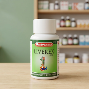 Comprimés d'extrait d'herbes sauvages pressées à froid Liverex en flacon - Qualité alimentaire ayurvédique - Product Image 3