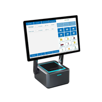 Terminal de point de vente Edobbo ED1562 à double écran tactile 15,6 pouces, système de caisse enregistreuse, Windows/Android/Linux OS, 4 Go/8 Go de RAM, 32 Go-256 Go